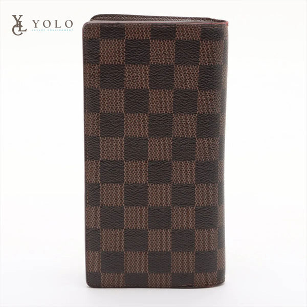 Louis Vuitton Damier Ebene Long Card Wallet 9