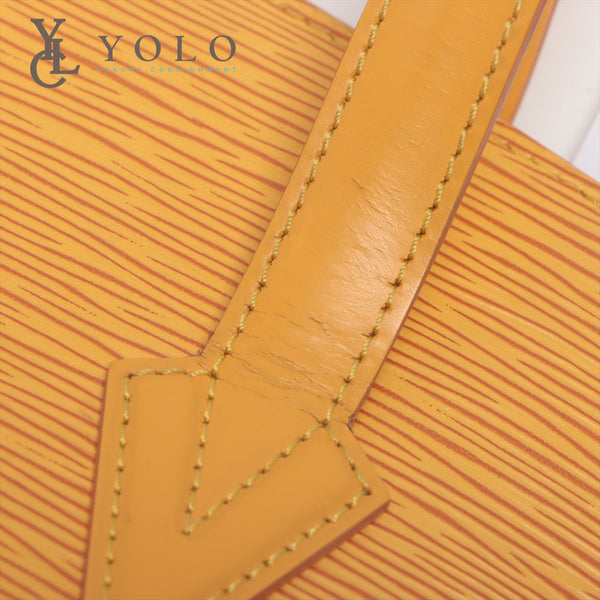 Louis Vuitton Yellow Epi Leather Lussac Tote Bag