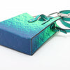 Louis Vuitton Taurillon Illusion Sac Plat XS Blue Green Monogram Leather Bag