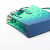 Louis Vuitton Taurillon Illusion Sac Plat XS Blue Green Monogram Leather Bag