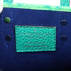 Louis Vuitton Taurillon Illusion Sac Plat XS Blue Green Monogram Leather Bag