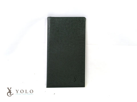 Shop for Louis Vuitton Green Taiga Leather Long Bifold Wallet - Shipped  from USA