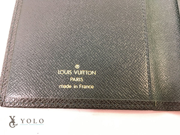 Louis Vuitton Taiga Green Leather Long Card Wallet