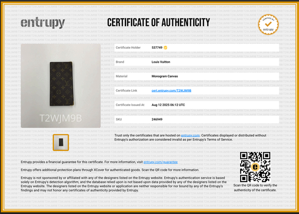 Louis Vuitton Monogram Long Card Wallet