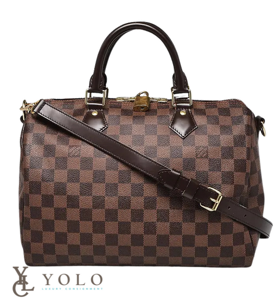 Louis Vuitton Damier Ebene Speedy Bandouliere 30 NM Bag