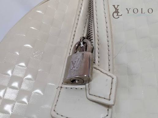 Louis Vuitton Damier Facette Speedy Cube Cream Bag Limited Edition LV