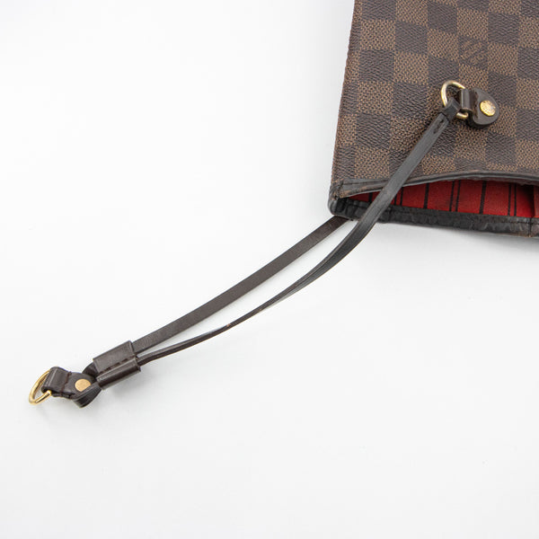 Louis Vuitton Damier Ebene Neverfull MM Tote Bag