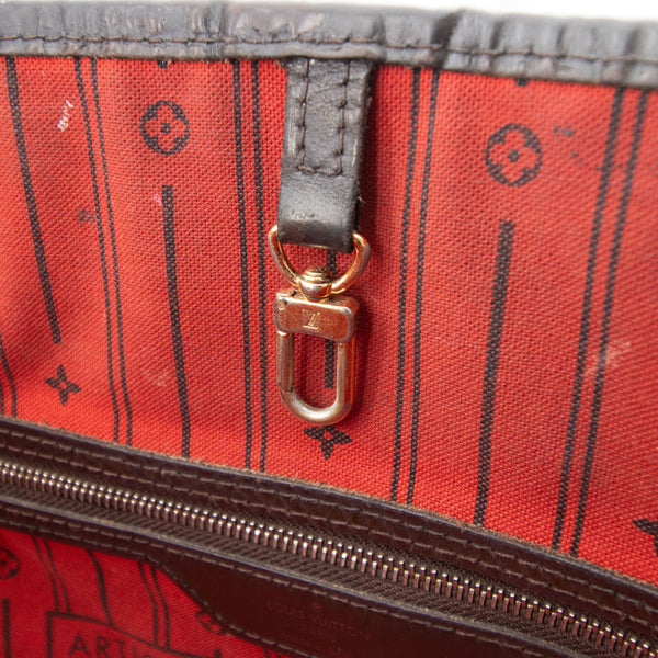 Louis Vuitton Damier Ebene Neverfull MM Tote Bag