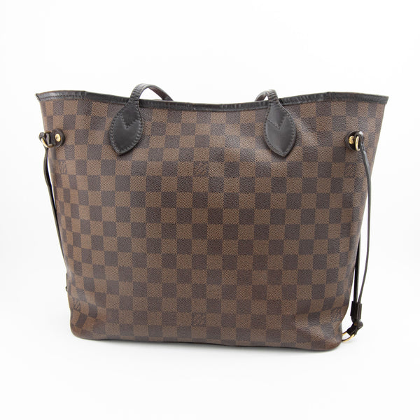 Louis Vuitton Damier Ebene Neverfull MM Tote Bag