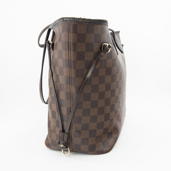 Louis Vuitton Damier Ebene Neverfull MM Tote Bag