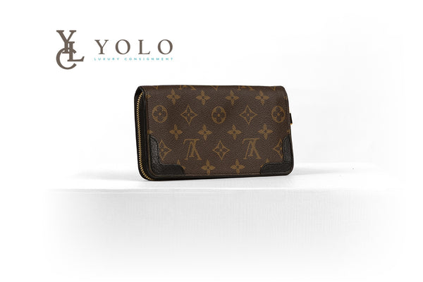 Louis Vuitton Black Monogram Zippy Retiro Wallet