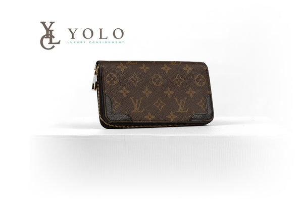 Louis Vuitton Black Monogram Zippy Retiro Wallet