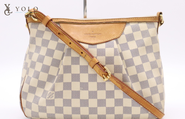 Louis Vuitton Damier Azur Siracusa PM Crossbody Bag
