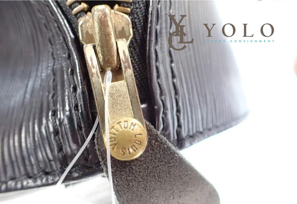 Louis Vuitton Epi Black Speedy 30 Bag