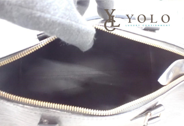Louis Vuitton Epi Black Speedy 30 Bag