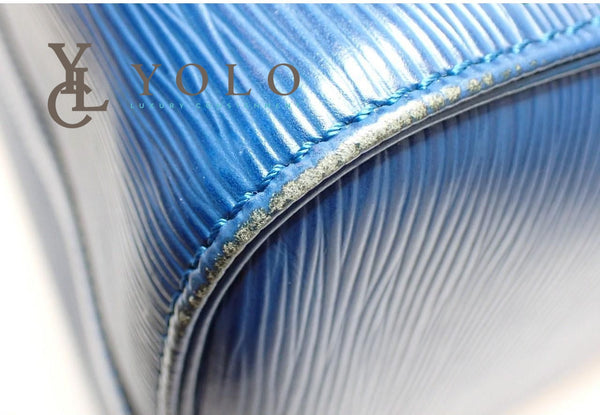 Louis Vuitton Epi Blue Speedy 30 Bag