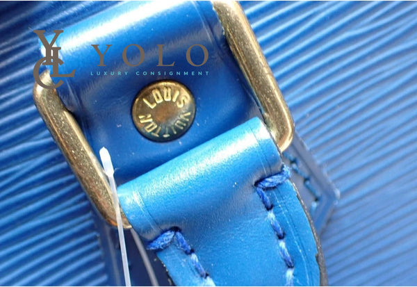 Louis Vuitton Epi Blue Speedy 30 Bag