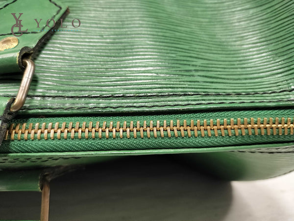 Louis Vuitton Epi Green Speedy 35 Bag