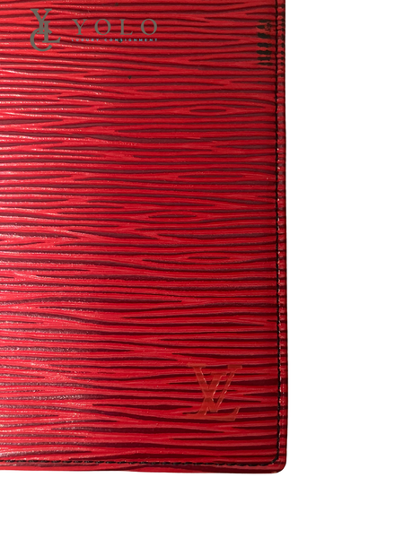 Louis Vuitton Red Epi Leather Vintage Notebook