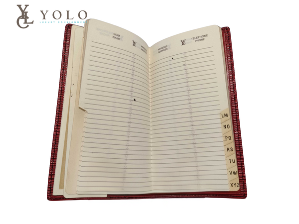 Louis Vuitton Red Epi Leather Vintage Notebook