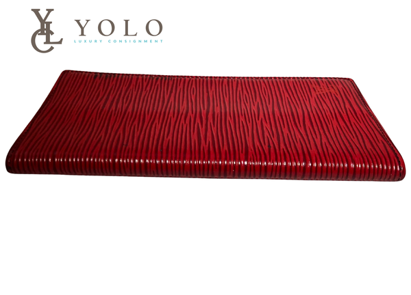 Louis Vuitton Red Epi Leather Vintage Notebook
