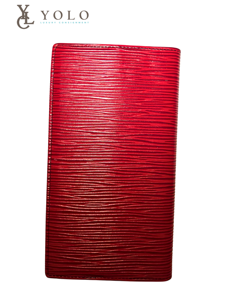 Louis Vuitton Red Epi Leather Vintage Notebook