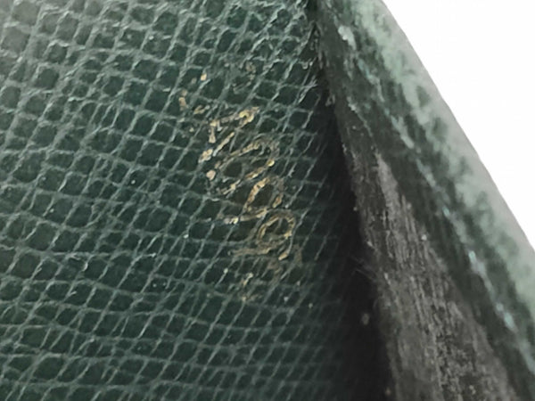 Louis Vuitton Taiga Leather Green Long Card Wallet