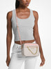 Michael Kors Jet Set Signature Vanilla Pink Crossbody Bag