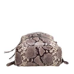 Michael Kors Python Embossed Leather Rhea Backpack