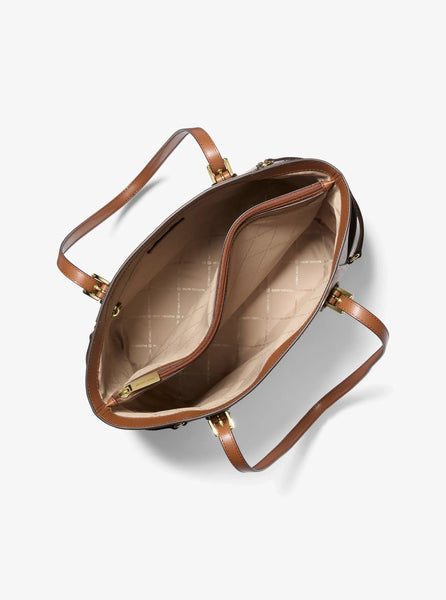 Michael Kors Vanilla Voyager Signature Large Tote Bag