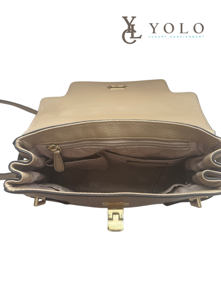 Michael Kors Leather Astrid Ivory 2-way Satchel