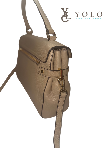 Michael Kors Leather Astrid Ivory 2-way Satchel