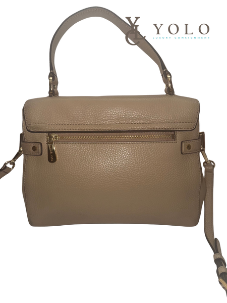 Michael Kors Leather Astrid Ivory 2-way Satchel