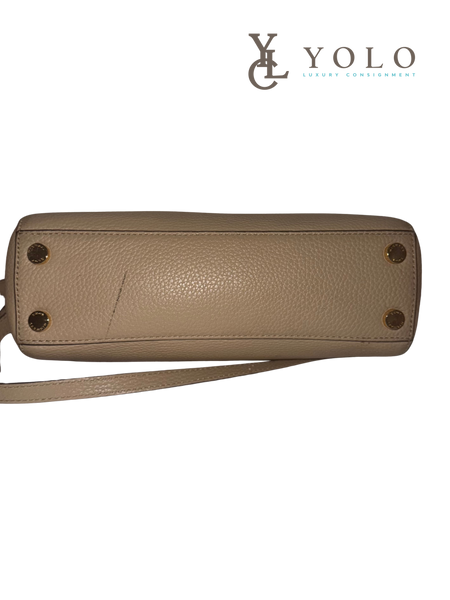 Michael Kors Leather Astrid Ivory 2-way Satchel