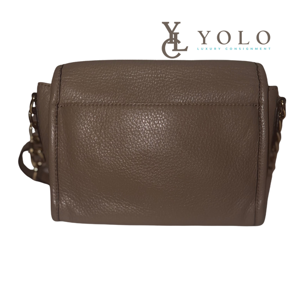 Michael Kors Leather Small Margo Nude Messenger Bag