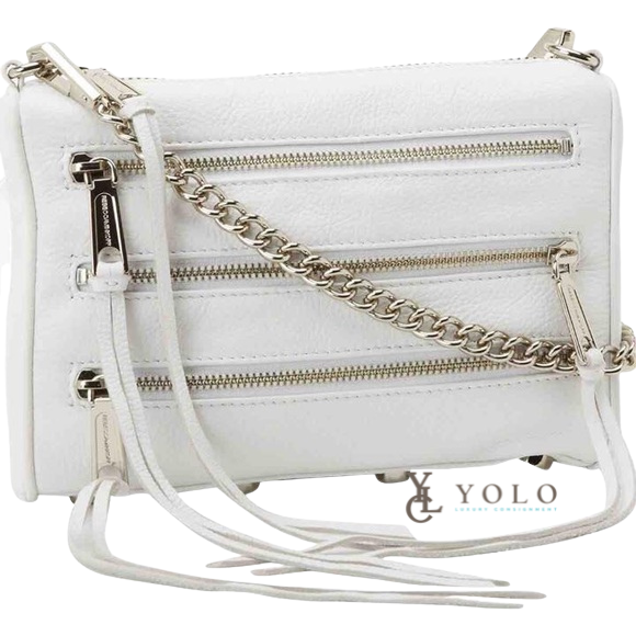 Rebecca Minkoff Leather 3-Zip Moto Crossbody Bag
