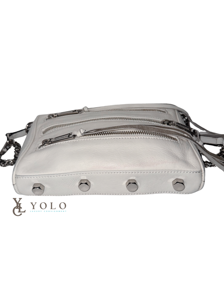 Rebecca Minkoff Leather 3-Zip Moto Crossbody Bag