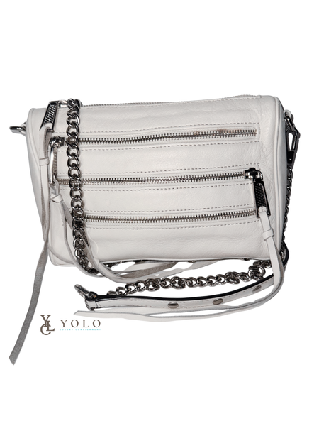 Rebecca Minkoff Leather 3-Zip Moto Crossbody Bag