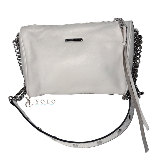 Rebecca Minkoff Leather 3-Zip Moto Crossbody Bag