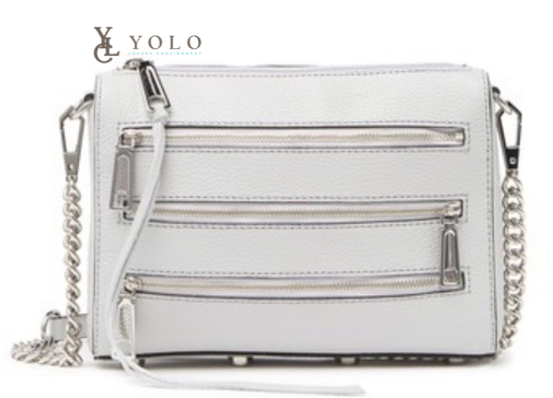 Rebecca Minkoff Leather 3-Zip Moto Crossbody Bag