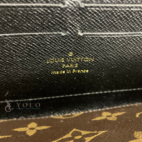 Louis Vuitton Black Monogram Zippy Retiro Wallet