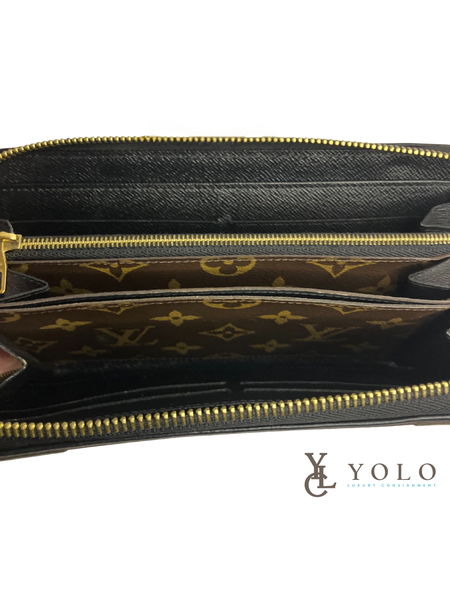 Louis Vuitton Black Monogram Zippy Retiro Wallet
