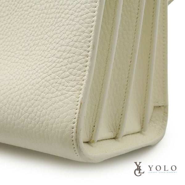 Saint Laurent Ivory Leather Classic Nano Sac De Jour Bag 5