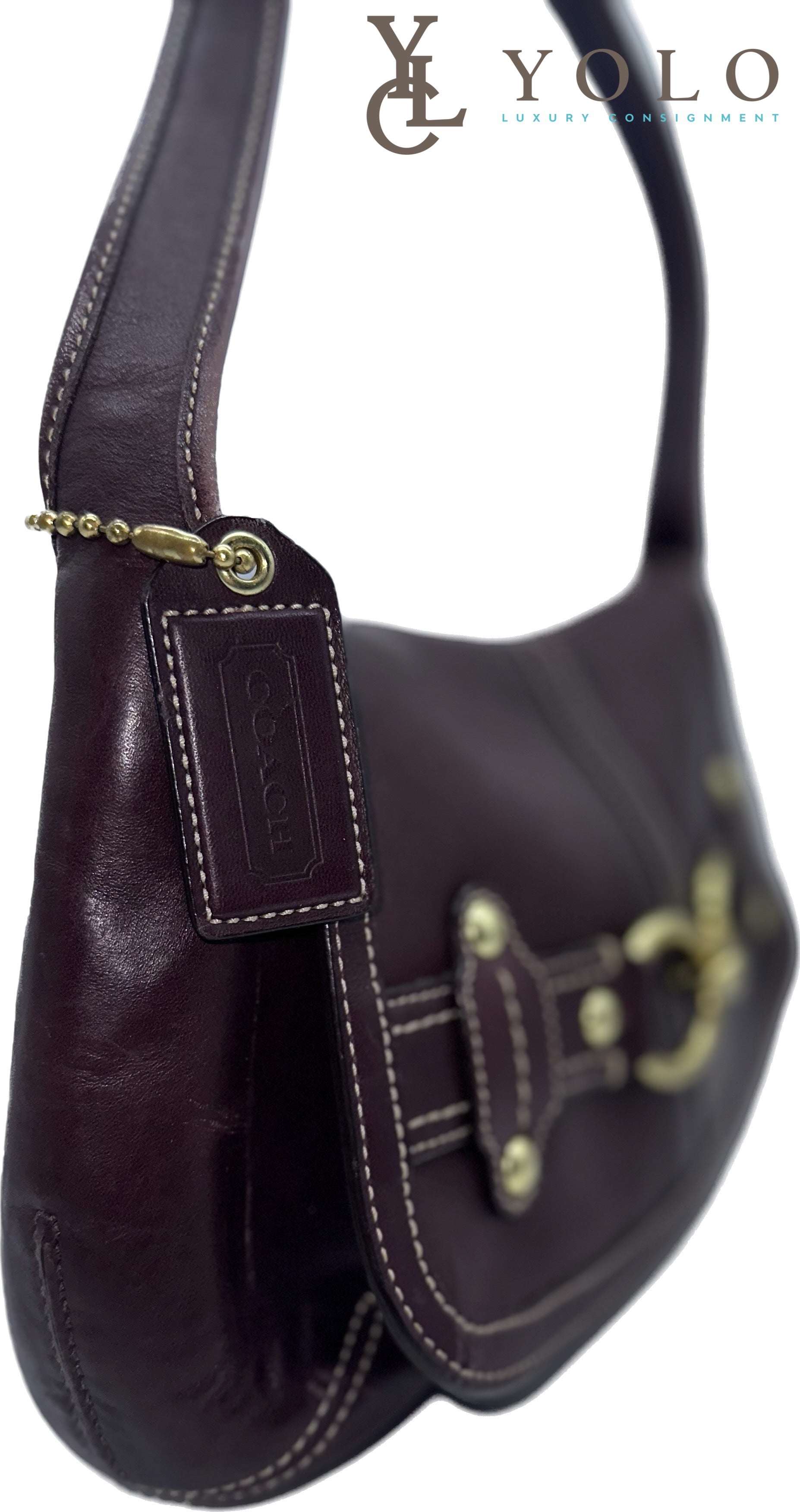 Coach | Leather Ergo Belted Shoulder Bag | Preloved Designer