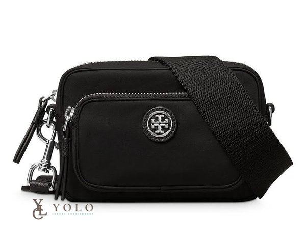 Tory Burch Nylon Mini Camera Crossbody Bag