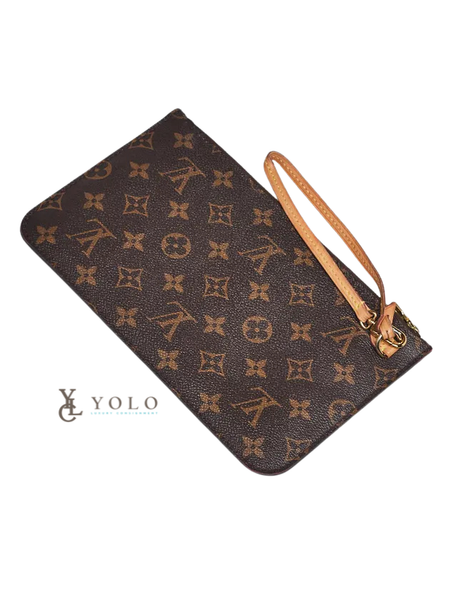 Louis Vuitton Monogram Neverfull Wristlet Pouchette