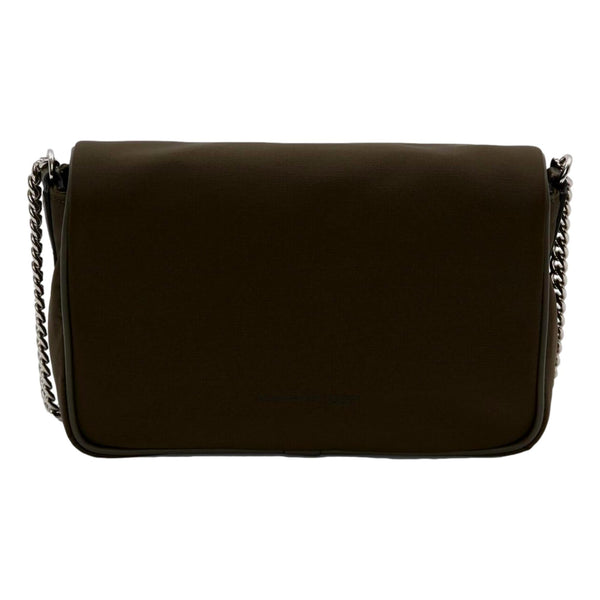 Alexander McQueen Army Green Nylon Graffiti Skull Shoulder Bag in Black, authentic new handbag, image 5