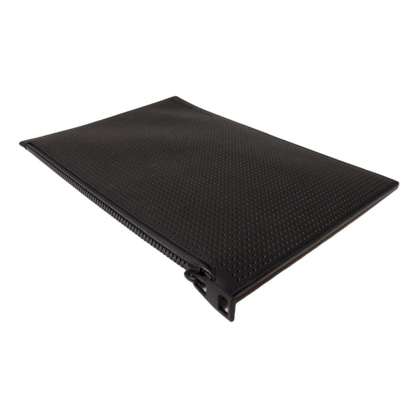 Alexander McQueen Black Leather Perforated Flat Pouch in Black, authentic new wallet, image 7
