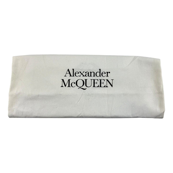 Alexander McQueen The Short Story Grey Croc Print Leather Satchel in Grey, authentic new handbag, image 4