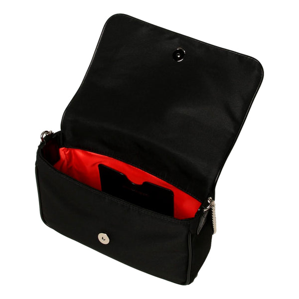Alexander McQueen Small Black Nylon Skull Shoulder Bag in Black, authentic new handbag, image 4